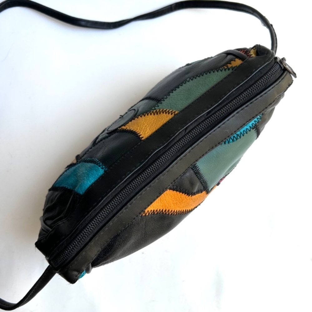 Chateau Multicolor Patchwork Leather Vintage Cros… - image 7